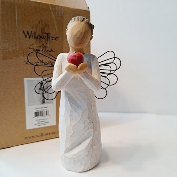 Willow Tree Other - Willow Tree You're the Best Angel Figurine with Apple Box included Teacher Gift